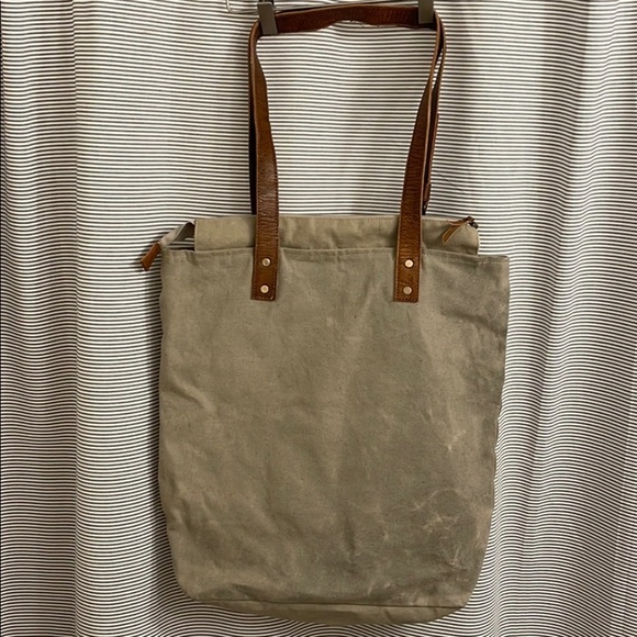 Tote Bag Recycled army duffel bag - Picture 2 of 5